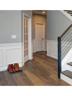 4 x Schuhabtropfschale in Schwarz - (B)27 x (H)3 x (T)35 cm