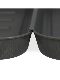 4 x Schuhabtropfschale in Schwarz - (B)27 x (H)3 x (T)35 cm