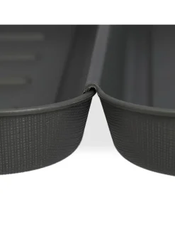 3 x Schuhabtropfschale in Grau - (B)35 x (H)3 x (T)27 cm