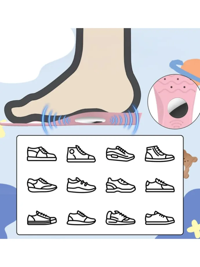 AirTag Schuheinlage Schutzhülle 155-170mm Rosa