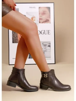 Ankle-Boots in Dunkelbraun