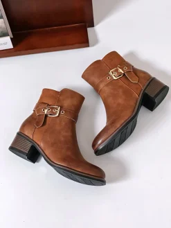 Ankle-Boots in Hellbraun