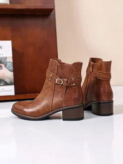 Ankle-Boots in Hellbraun