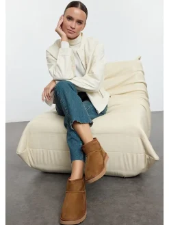 Ankle-Boots in Hellbraun