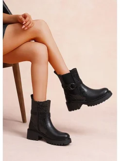 Ankle-Boots in Schwarz