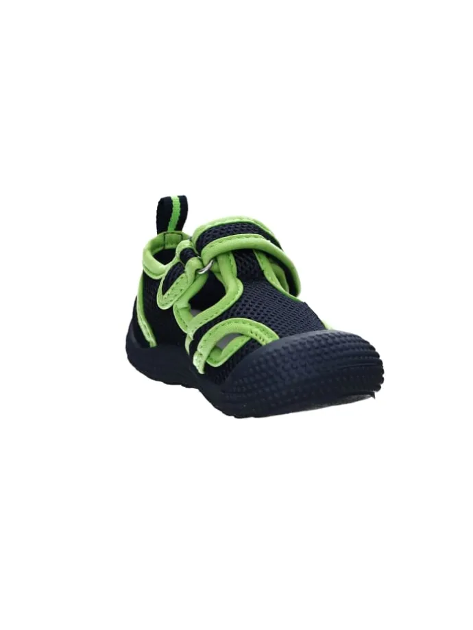 Aqua-Sandale in Marine/Grün