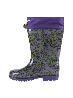 Avengers Regenstiefel Wasserfeste Stiefel Gummistiefel für Kinder in Lila