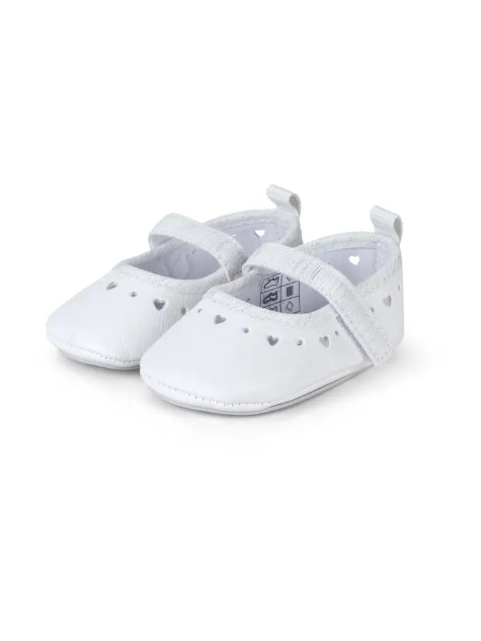 Baby Ballerinas Herz in weiß