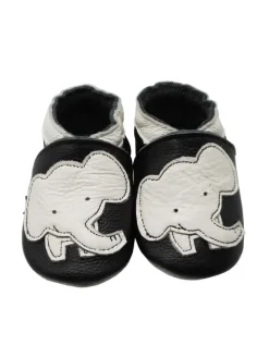 Baby Krabbelschuhe aus Leder, weiche Lauflernschuhe mit rutschfester Sohle