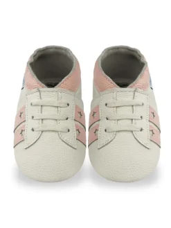Baby Krabbelschuhe aus Leder, weiche Lauflernschuhe mit rutschfester Sohle