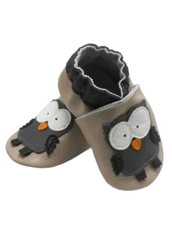 Baby Krabbelschuhe aus Leder, weiche Lauflernschuhe mit rutschfester Sohle