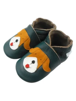 Baby Krabbelschuhe aus Leder, weiche Lauflernschuhe mit rutschfester Sohle