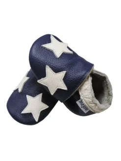 Baby Krabbelschuhe aus Leder, weiche Lauflernschuhe mit rutschfester Sohle