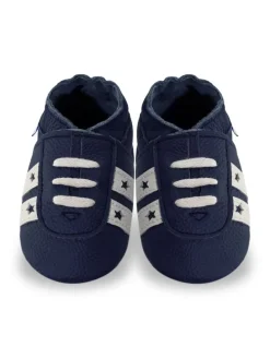 Baby Krabbelschuhe aus Leder, weiche Lauflernschuhe mit rutschfester Sohle