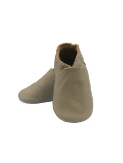 Baby-Leder-Laufschuhe, komfortabel mit rutschfester Sohle - Khaki