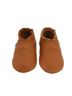 Baby-Leder-Laufschuhe, komfortabel mit rutschfester Sohle - Braun