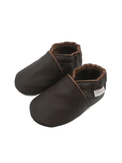 Baby-Leder-Laufschuhe, komfortabel mit rutschfester Sohle - Hellbraun