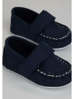 Baby-Mokassins in dunkelblau