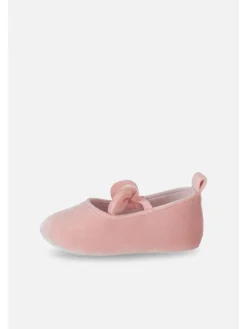 Baby-Samt-Ballerinas in rosa
