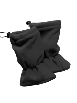 Babyschuhe Fleece-Booties in anthrazit