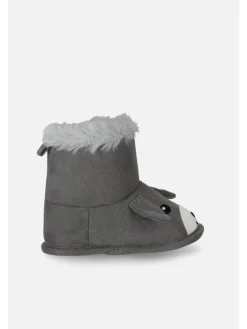 Baby-Stiefelchen in schwarzgrau