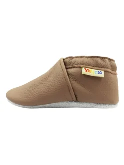Baby-Wanderschuhe aus Leder, bequeme, rutschfeste Sohlen - hellbraun