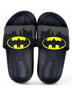 Badelatschen Batman in Schwarz