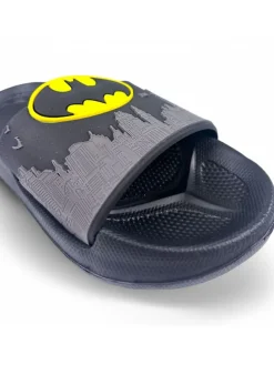 Badelatschen Batman in Schwarz