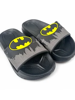 Badelatschen Batman in Schwarz