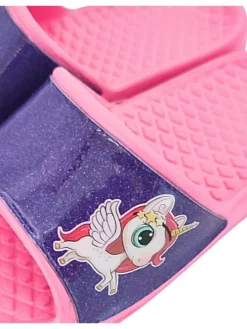 Badelatschen Einhorn in Pink