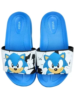 Badelatschen Sonic The Hedgehog in Blau