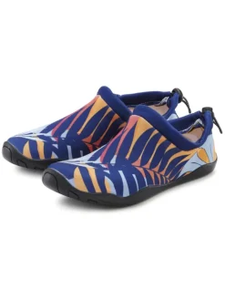 Badeschuh in blau-orange