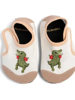 Badeschuhe "Dino Beach" in Weiß