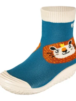 Badeschuhe in Blau/ Orange