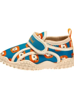 Badeschuhe in Blau/ Orange