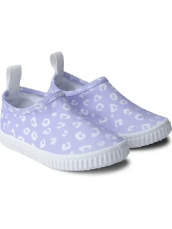 Badeschuhe ''Lila Leopard'' in Lila