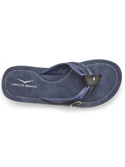 Badezehentrenner in blau-schwarz