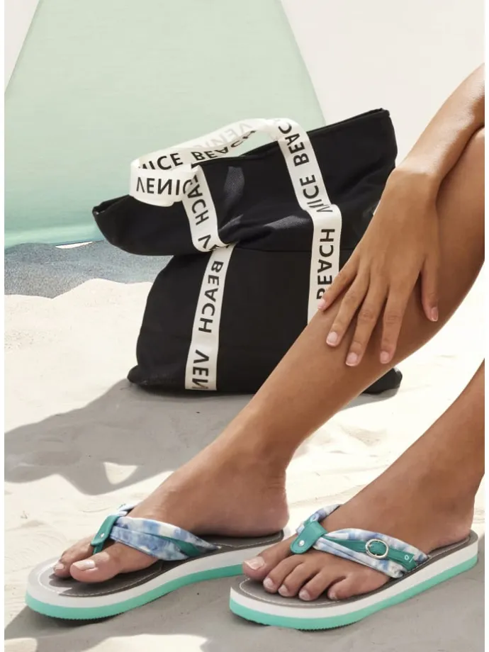 Badezehentrenner in türkis