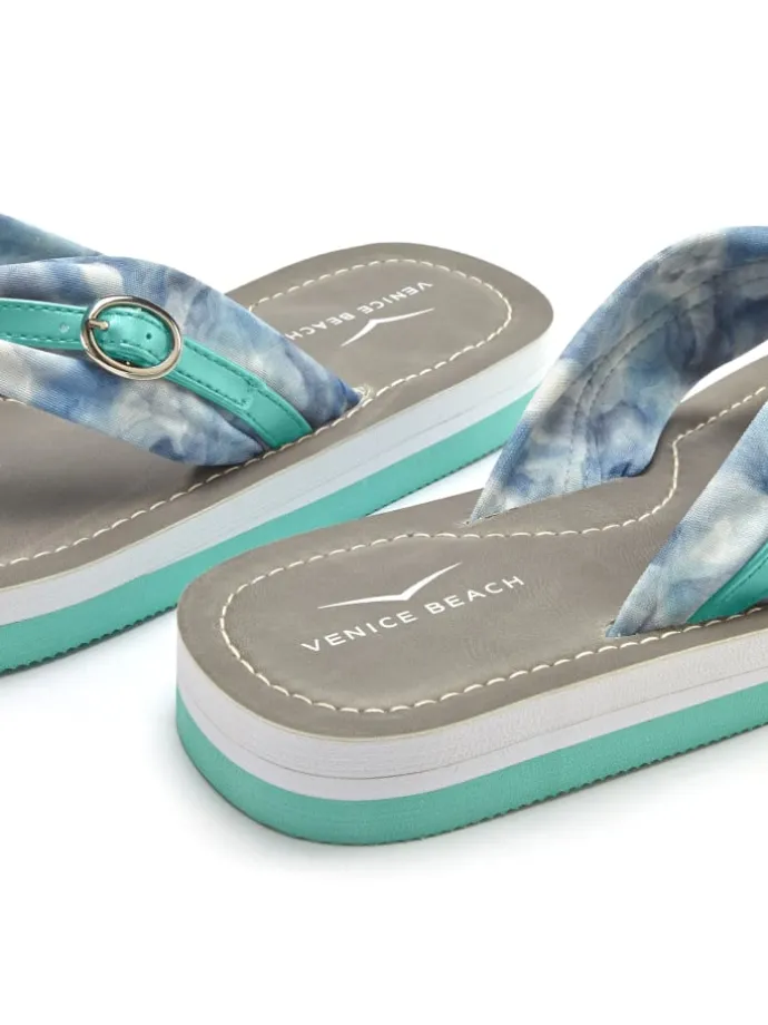 Badezehentrenner in türkis