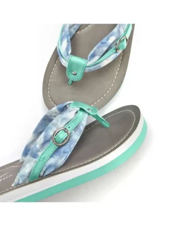 Badezehentrenner in türkis