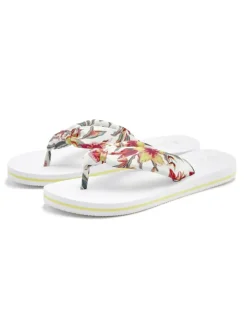 Badezehentrenner in weiß geblümt