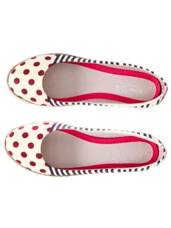 Ballerinas in Beige/ Bunt