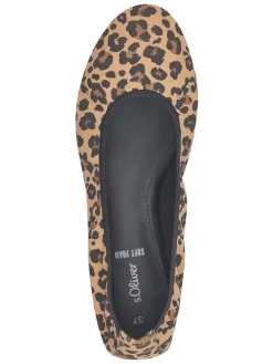 Ballerinas in Beige/ Hellbraun/ Dunkelbraun