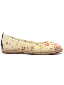 Ballerinas in Beige/ Rosa