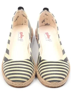 Ballerinas in Beige/ Schwarz