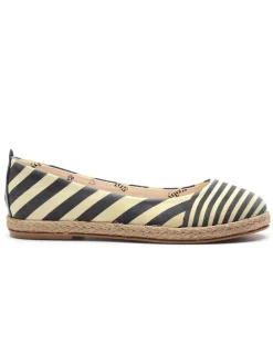 Ballerinas in Beige/ Schwarz