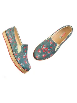 Ballerinas in Blau/ Rot