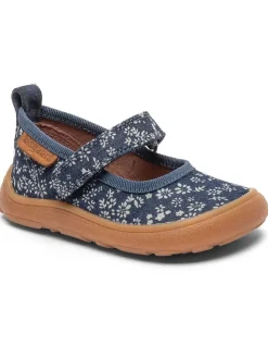 Ballerinas in Dunkelblau/ Weiß