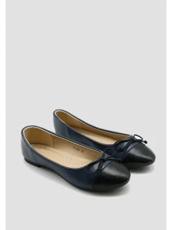 Ballerinas in Dunkelblau/ Schwarz