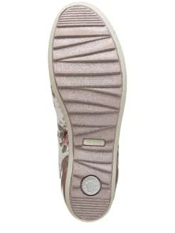 Ballerinas in Rosa/ Weiß